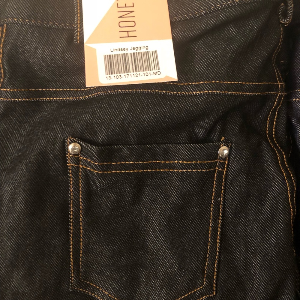 Honey and Lace Black Denim Jeggings Medium